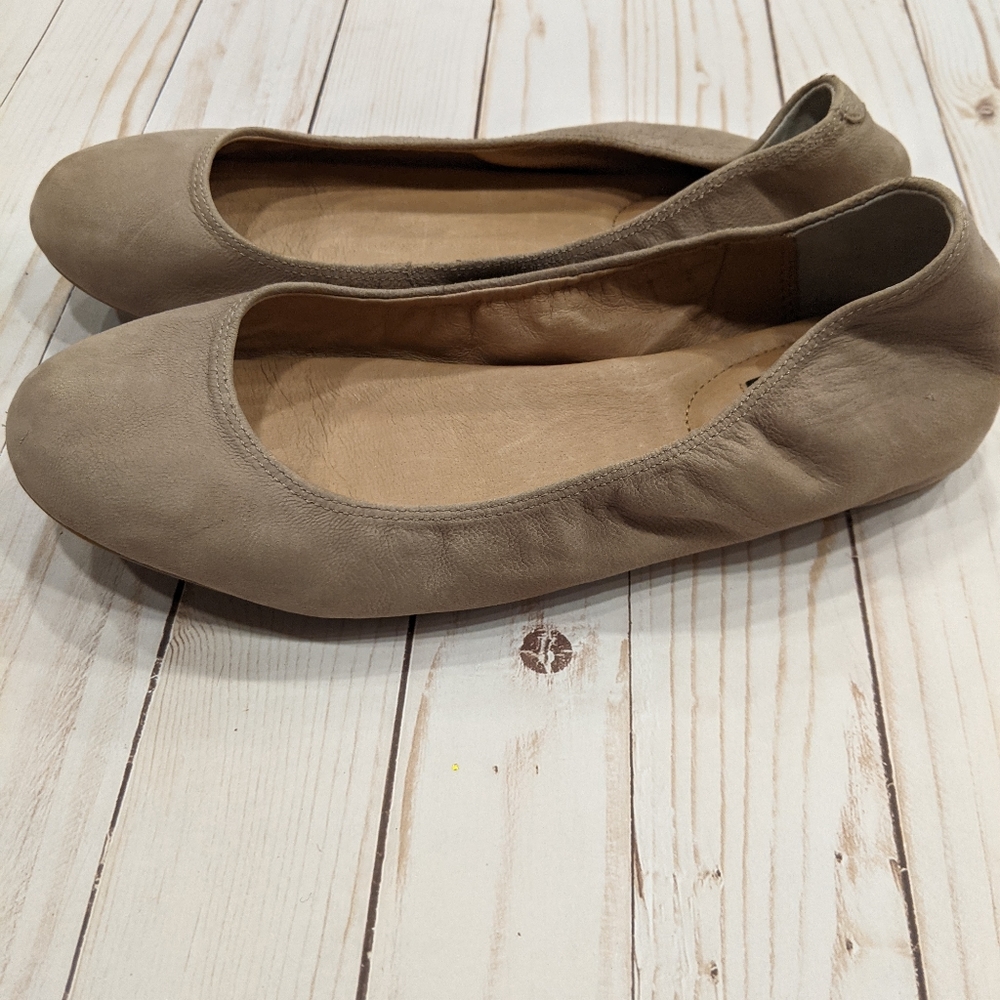 Adam tucker taupe slip ons